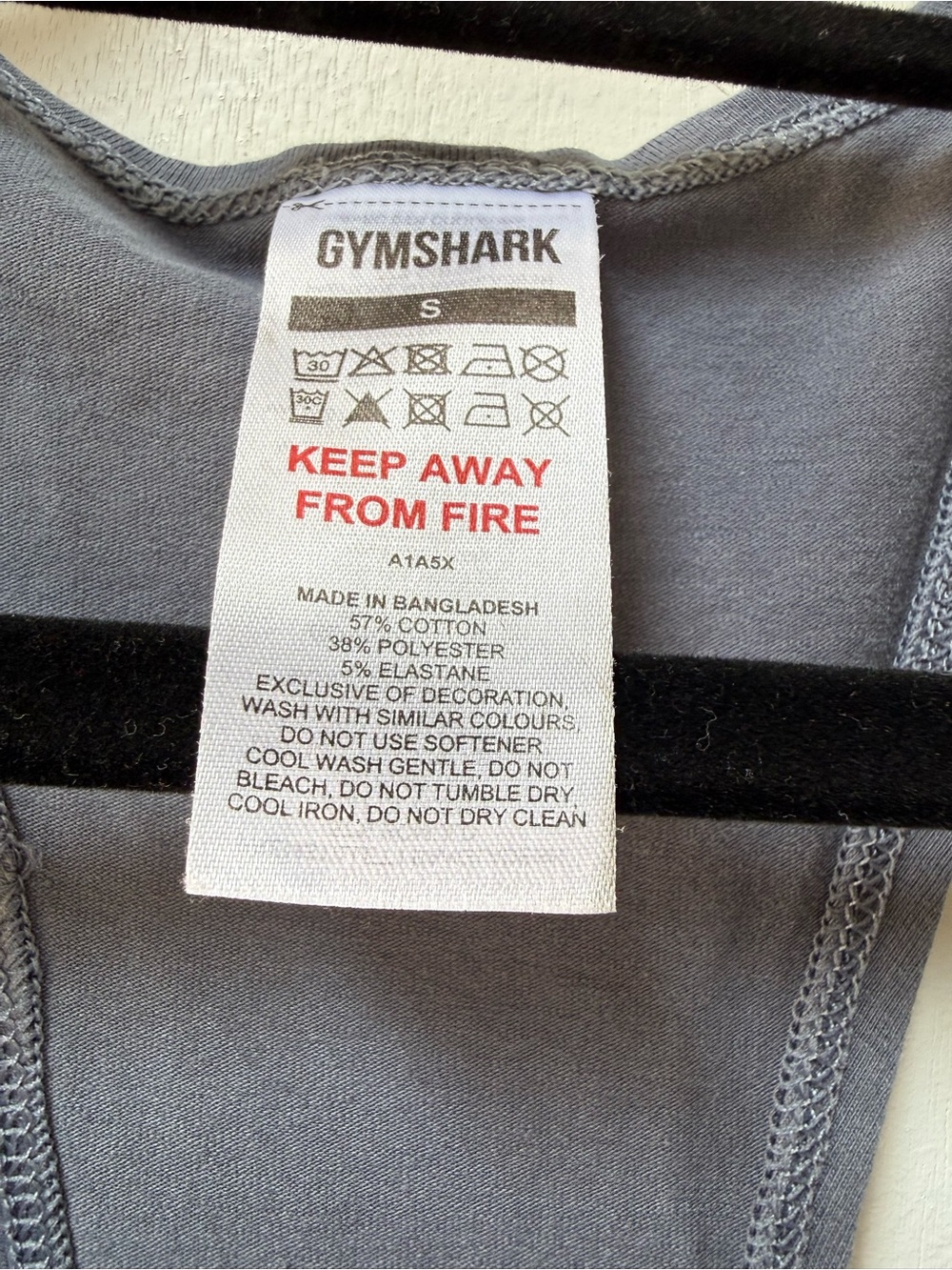 Gymshark Slate Gray Racerback Tank - Picture 5 of 5